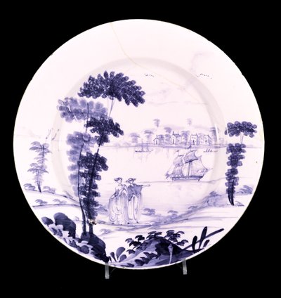 Bristol Delftware Dish by English School